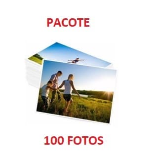 100 Folhas Papel Fotográfico 10x15 Cm para revelação de fotos brilhante suas lembranças aqui