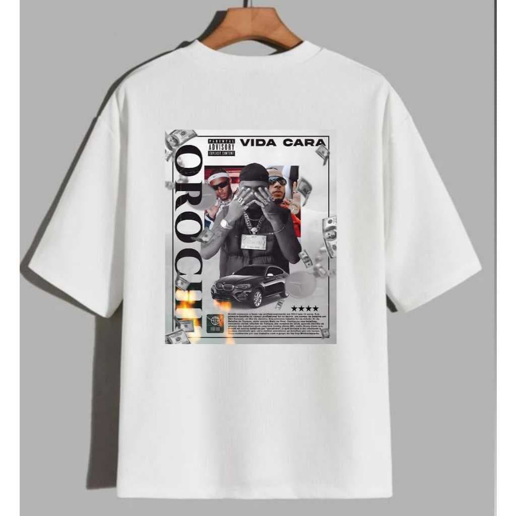Camiseta Orochi Camisa Unissex Blusa Trapper Vida Cara Celebridade Algodão Premium Envio Rápido