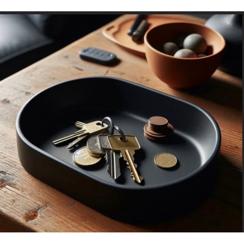 Porta-Objetos Minimalista de Mesa – Organizador Elegante para Chaves, Moedas e Acessórios