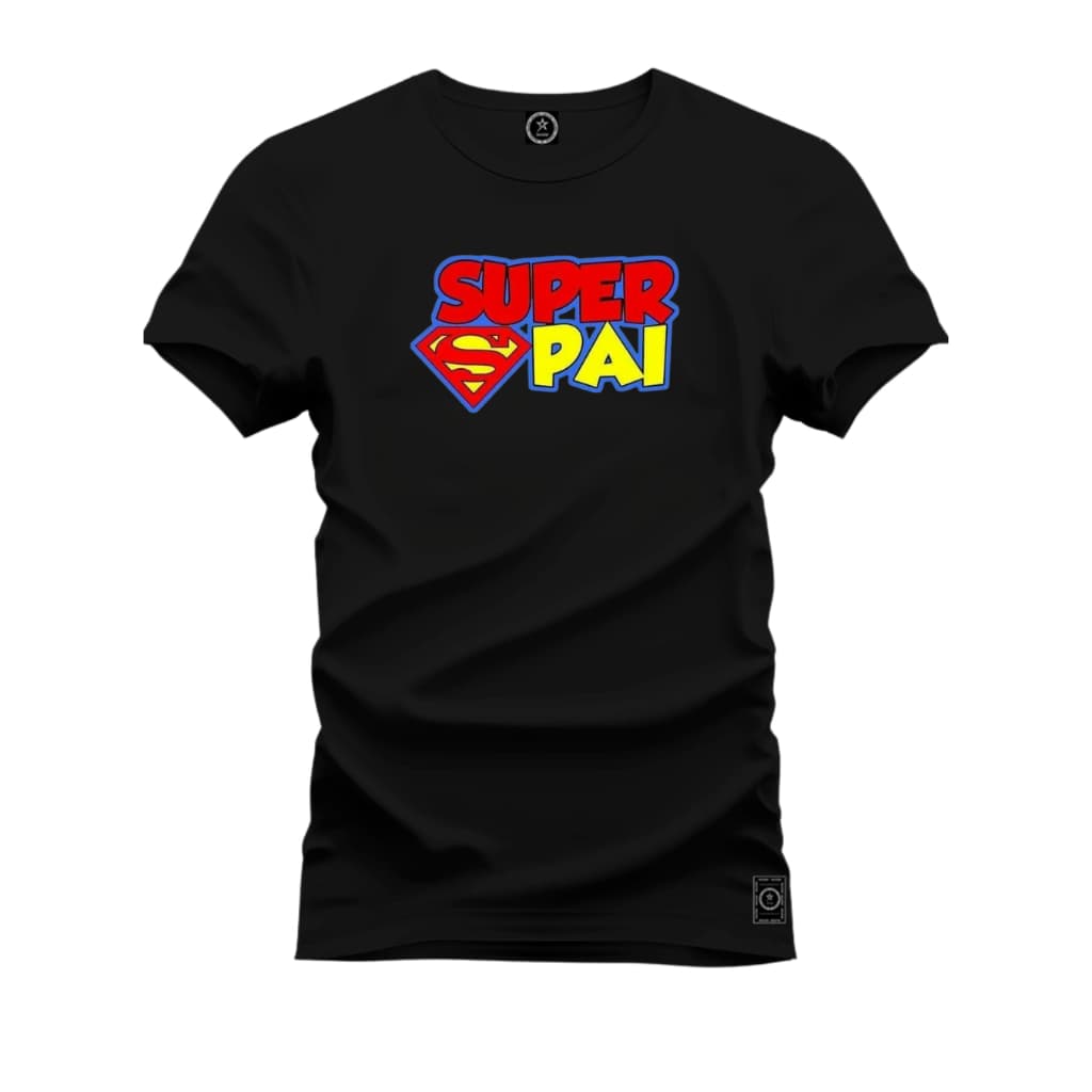 Camiseta de Algodao Super Pai