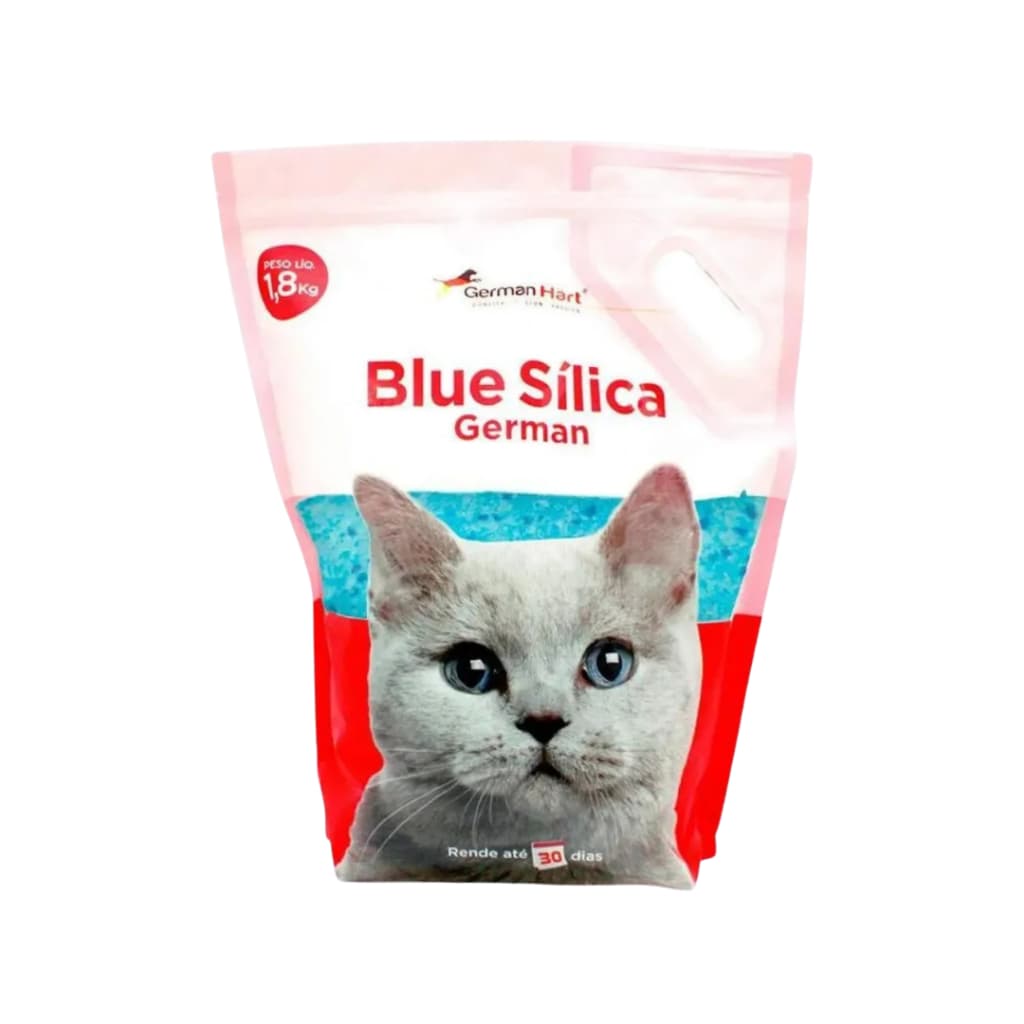 Areia Gatos Sílica Higiênica Germanhart Blue 1,8kg