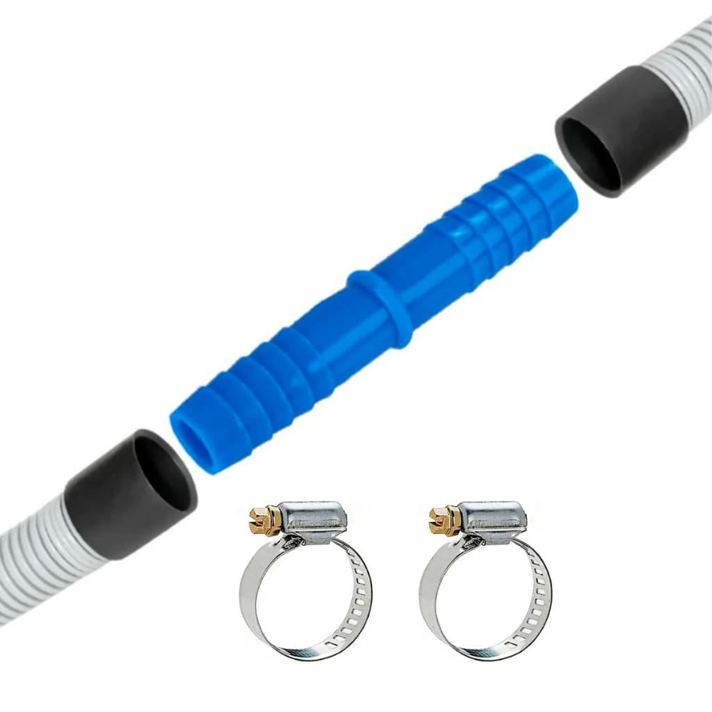 Adaptador União Emenda Mangueira Saída Da Maquina Lavar 3/4 com abraçadeiras