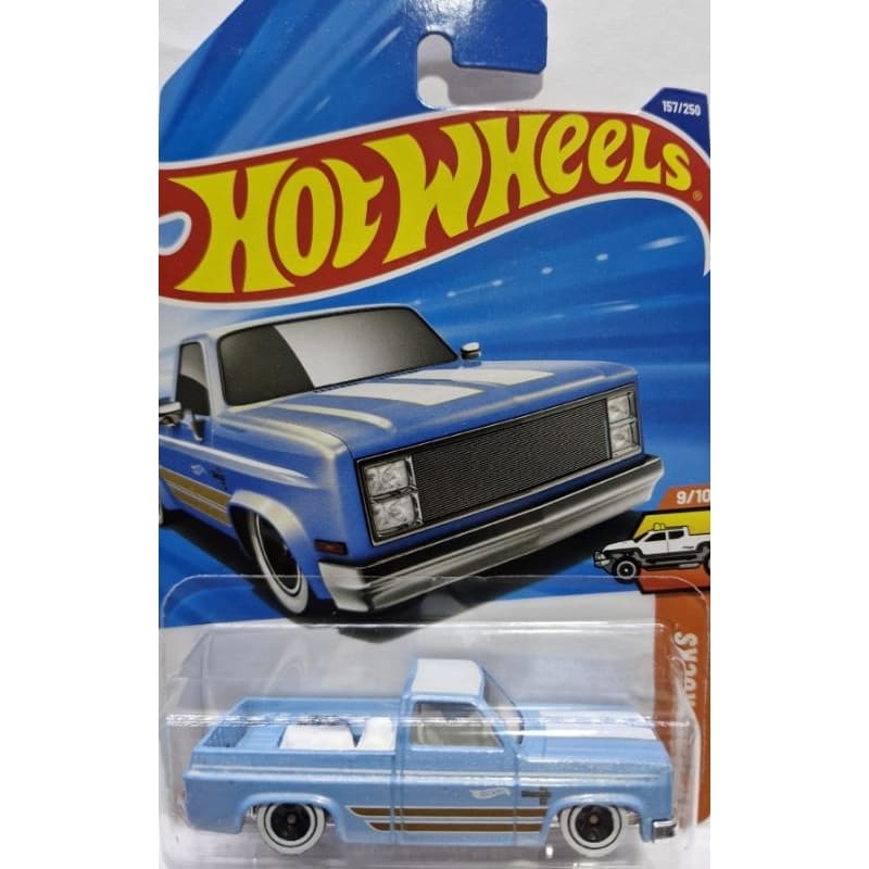 Carrinho Hotwheels 83 CHEVY SILVERADO AZUL