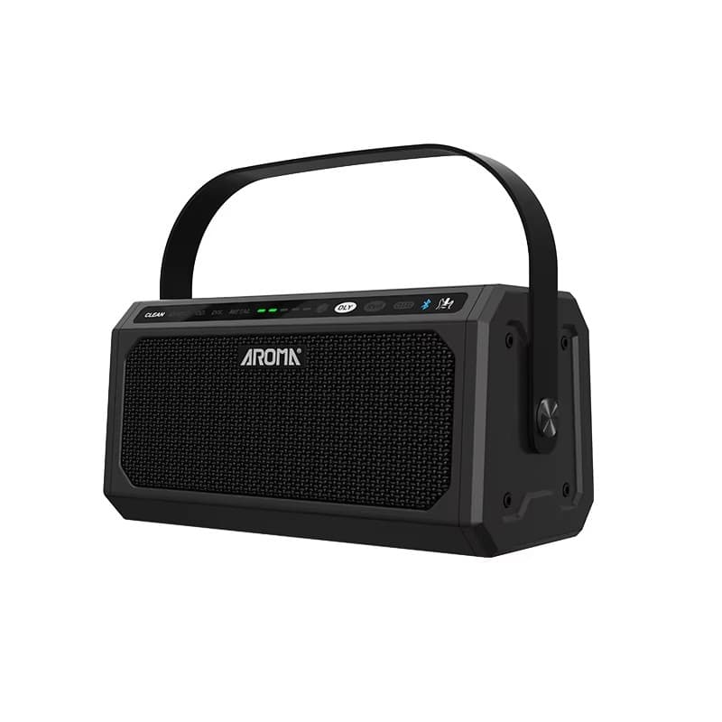 Amplificador guitarra elétrica AROMA TG-08 10W com Clean, Delay, Overdrive, Distorção, Metal
