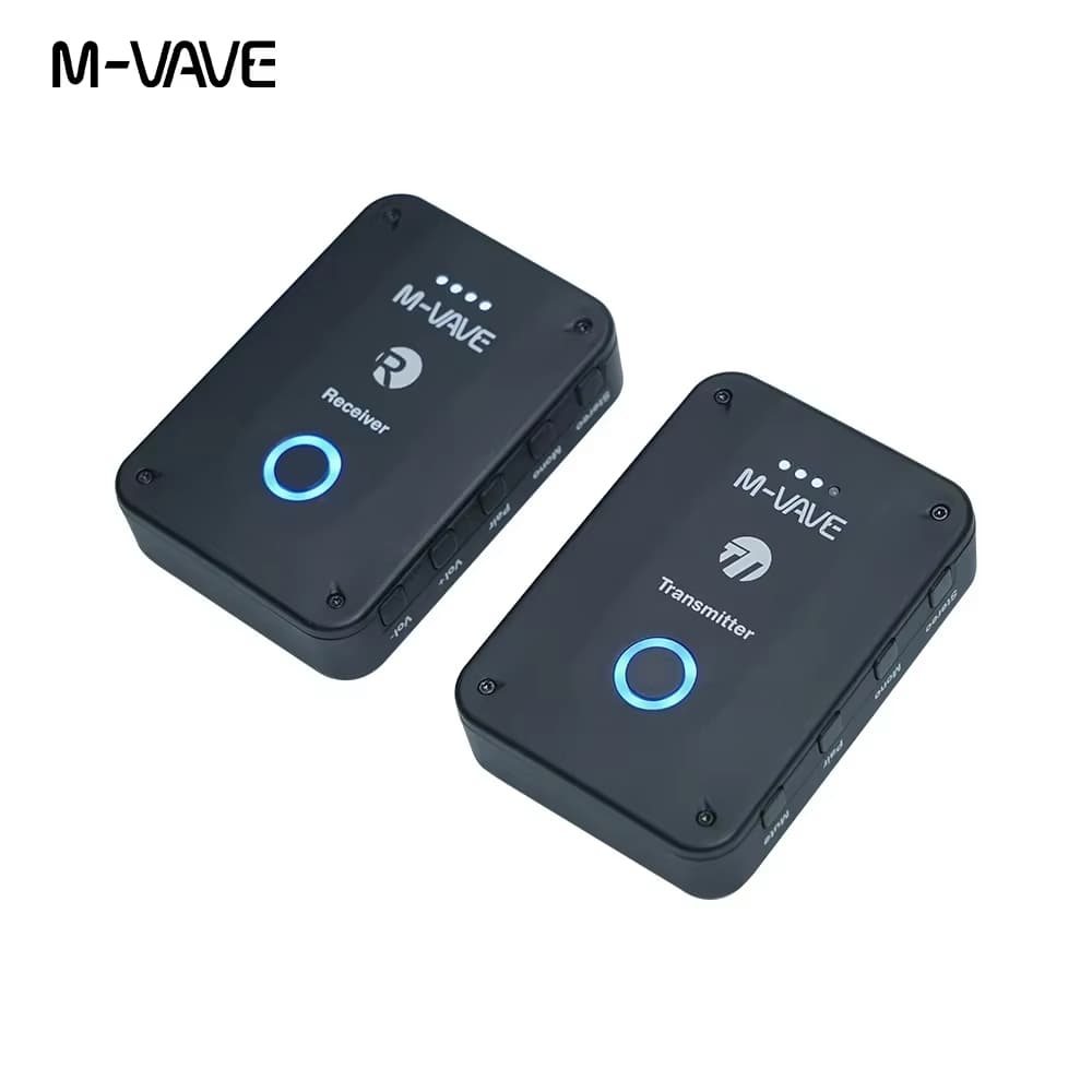 Monitor de fone de ouvido sem fio M-vave WP-9 Receptor transmissor recarregável 2.4G com suporte de volume Função de