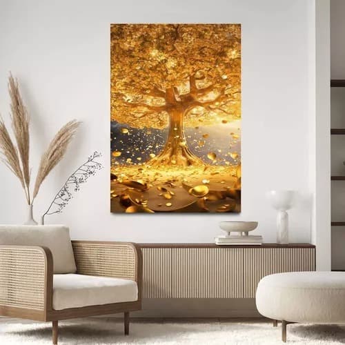 Quadro Para Sala Quarto Árvore Da Fortuna 130x90