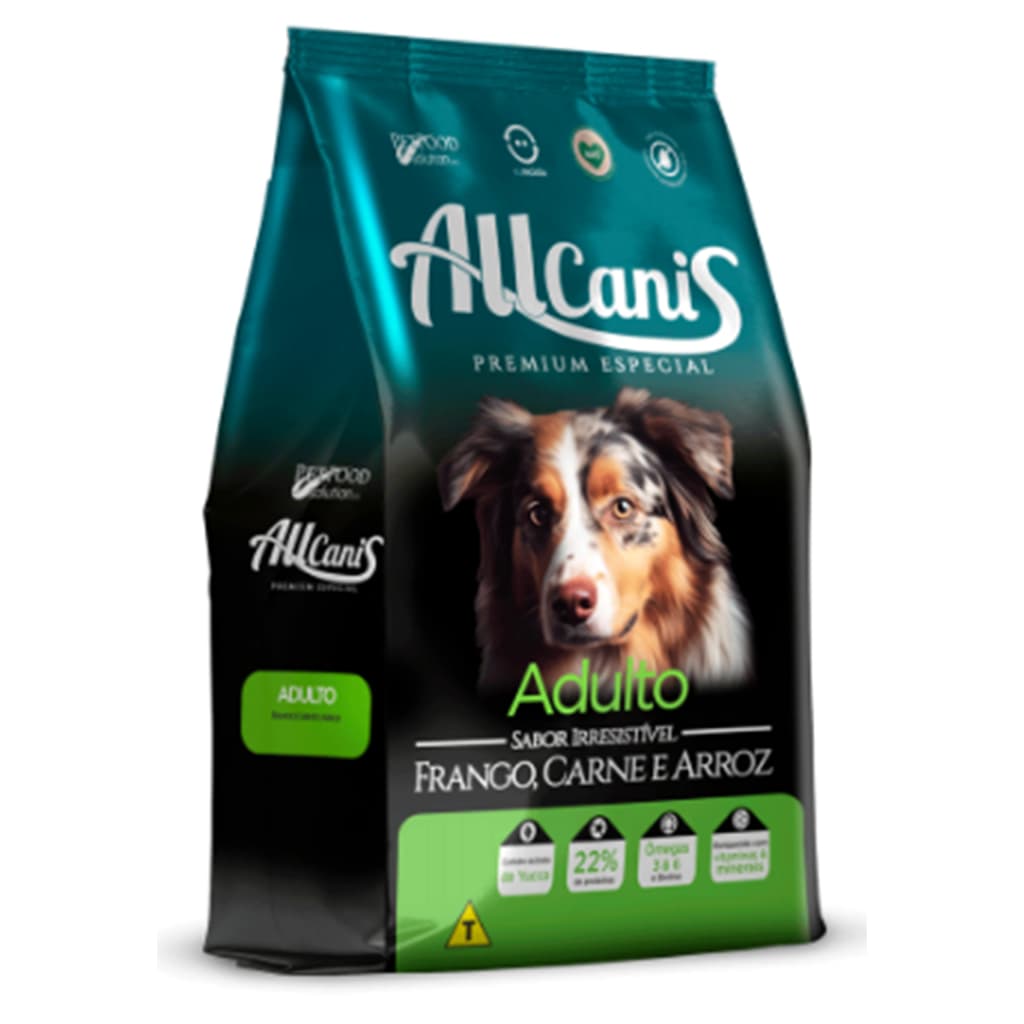 Ração Allcanis Premium Especial Carne Frango Arroz Adulto 15kg
