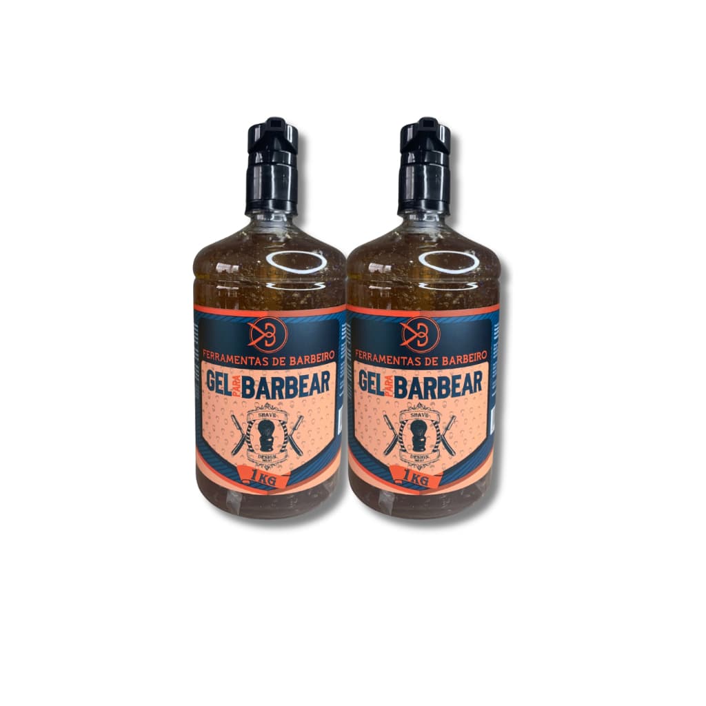 Gel de barbear shave de 1kg, Kit com 2 und gel de barbear para fazer barba