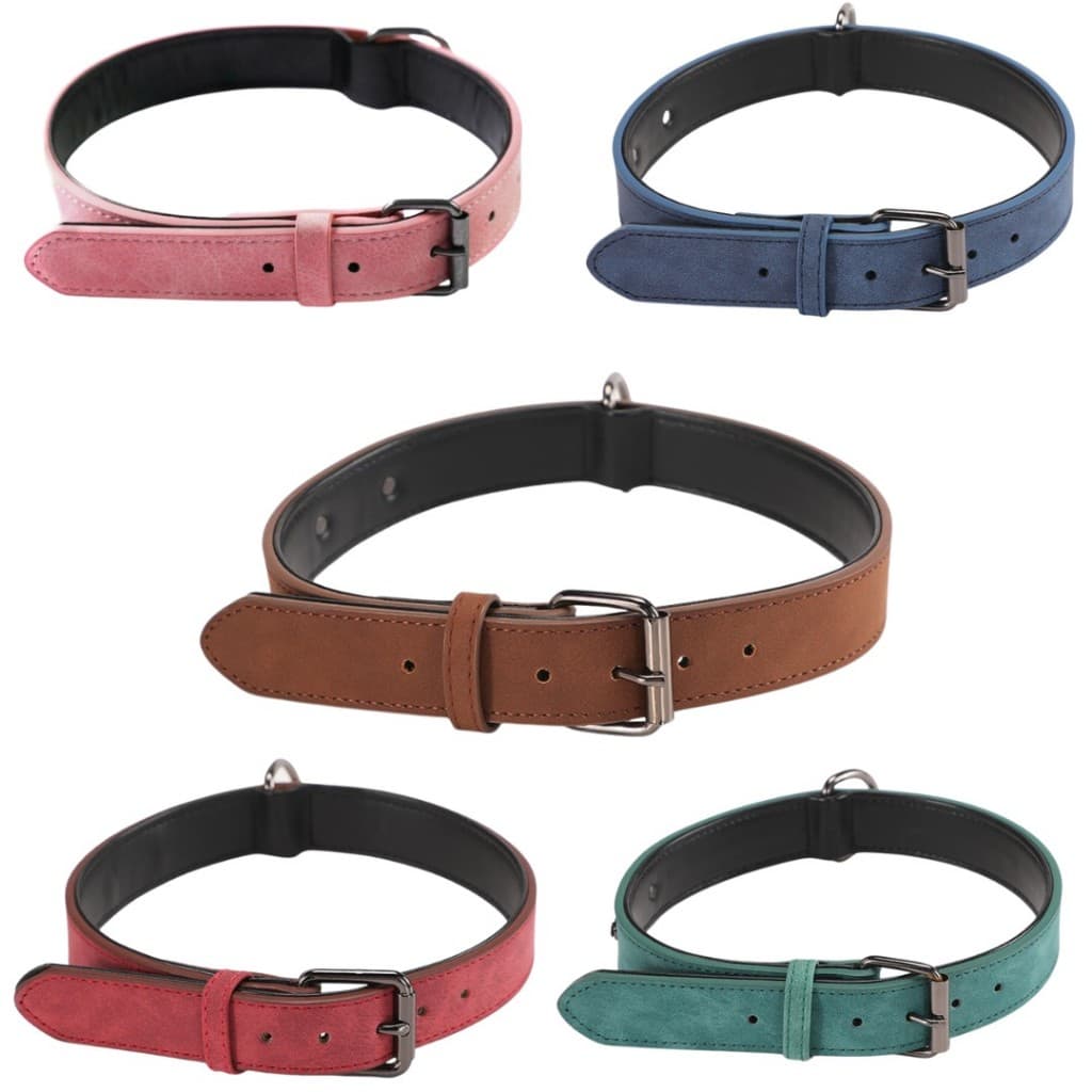 Coleira Ajustável Dupla Espessura – Conforto e Resistência p/ Cães Pequenos, Médios e Grandes LR-0315
