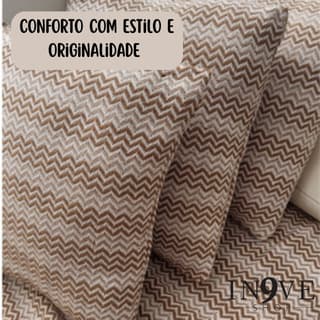 Kit Capas de Almofada 40x40cm com Zíper  2 ou 4 unidades– Decoração Sala, Sofá e Cama