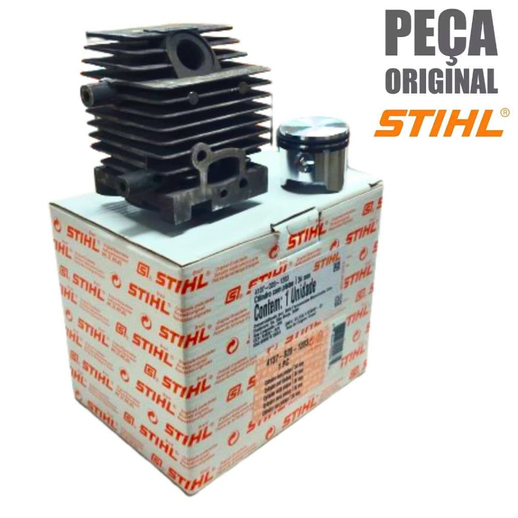 Kit Cilindro Completo Pistão P/ Roçadeiras FS 80 FS 85 Original Stihl