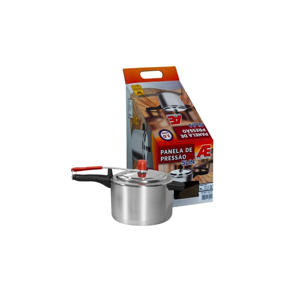Panela De Pressão 2.5L Litros - Extralight Polida Alumínio Cor Prateado - Envio Rápido
