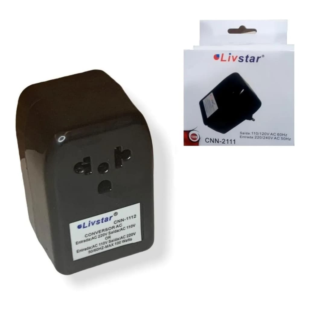 Transformador Tomada 110v Para 220v E 220v Para 110v – 100w