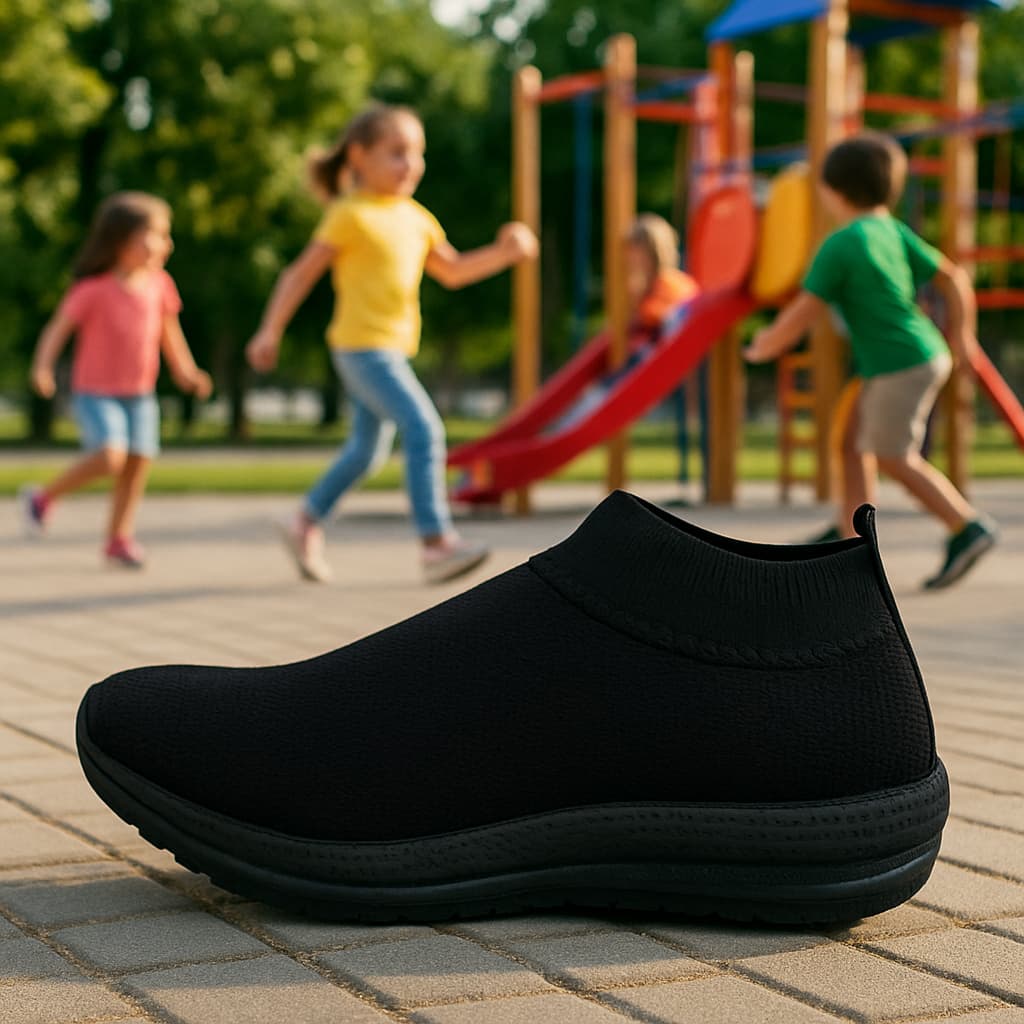 Tênis Meia Masculino Feminino Calce Fácil Flexível Ortopédico Mãe e Filha Para Caminhada Vl-05