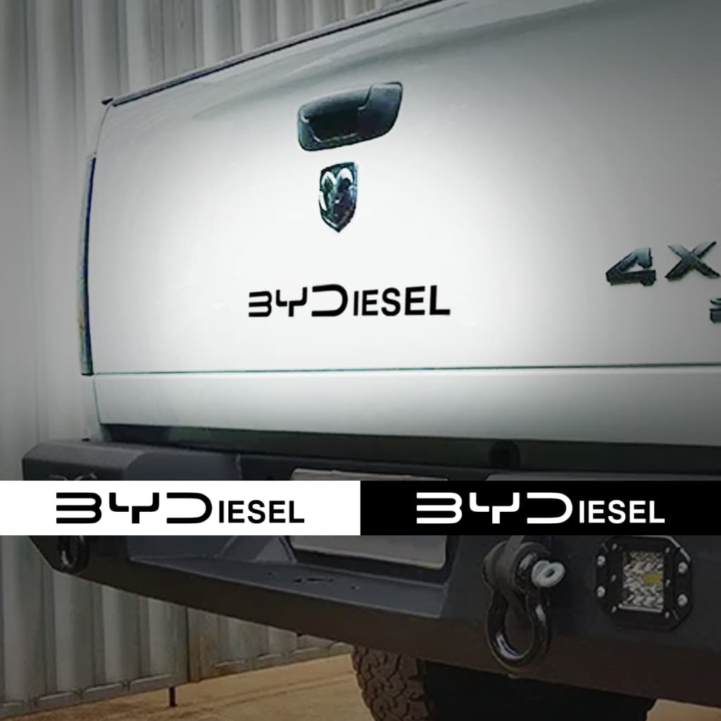 Adesivo BYDiesel Caminhonete BYD Agro Offroad Hilux S10 Triton Ranger 20x3