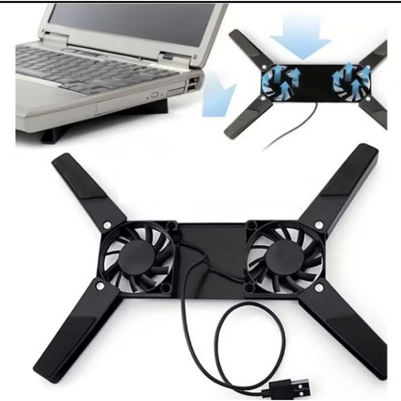 Suporte Base Notebook Com Cooler De Ventilação Dissipador De Calor Ajustável USB