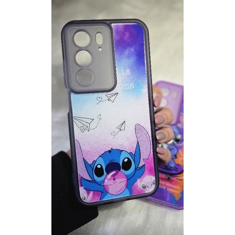 Capa Stitch Realme C75 4G – Silicone Transparente Antichoque e Personalizada