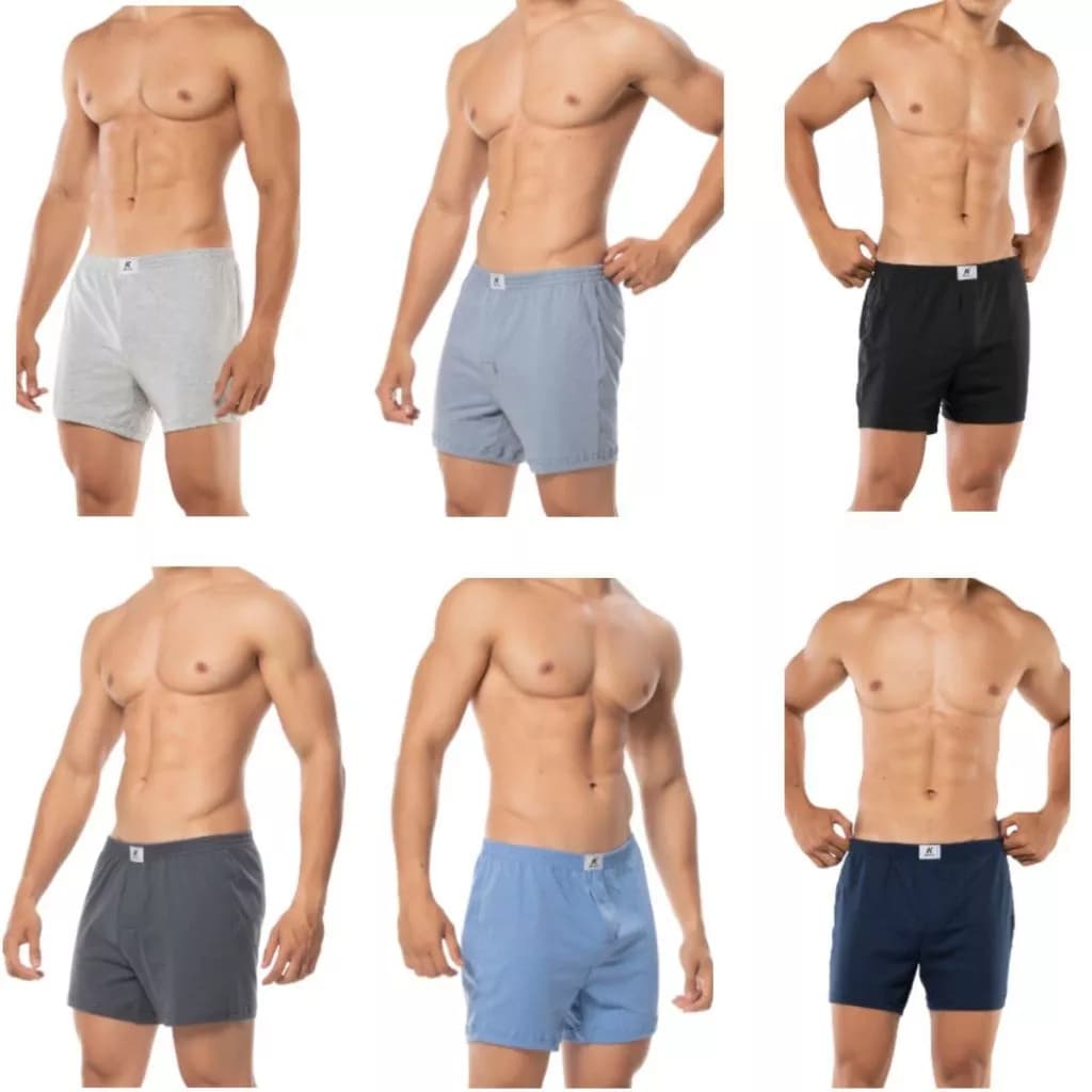 Cueca Samba Canção PLUS SIZE Algodão Roupa de Dormir Masculino Lisa Keeper Escolha as Cores