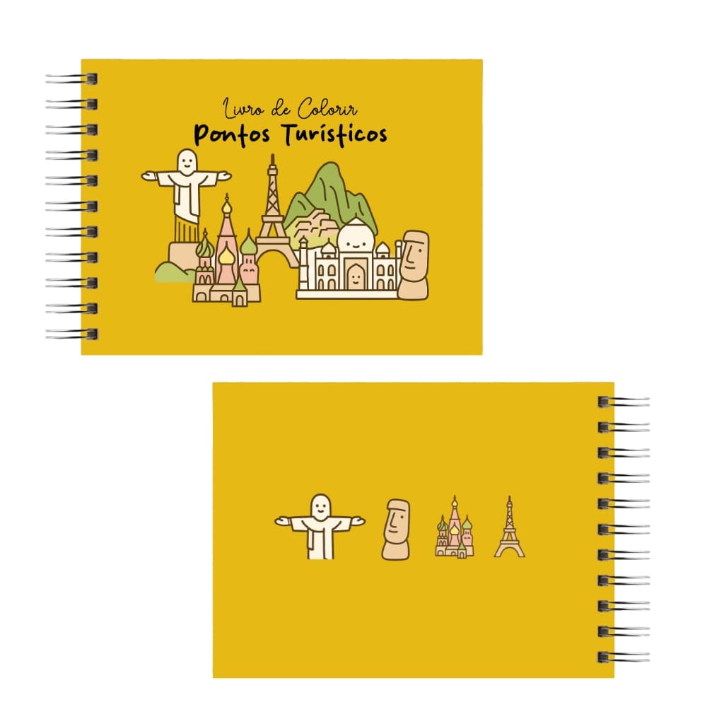 Livro Colorir Viagem Turismo