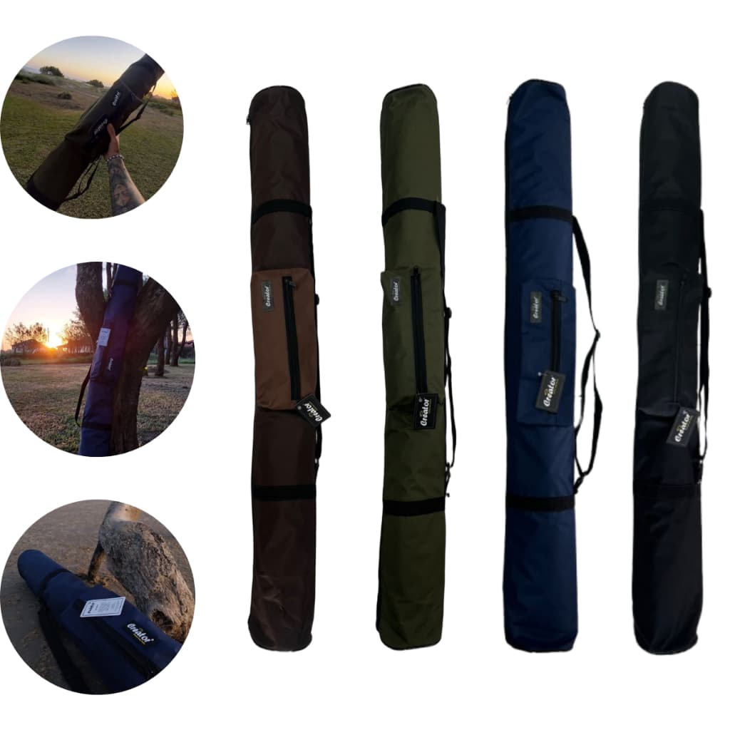 Bolsa Porta Varas de Pesca Com Bolso - Todos Tamanhos Reforçado Promoção