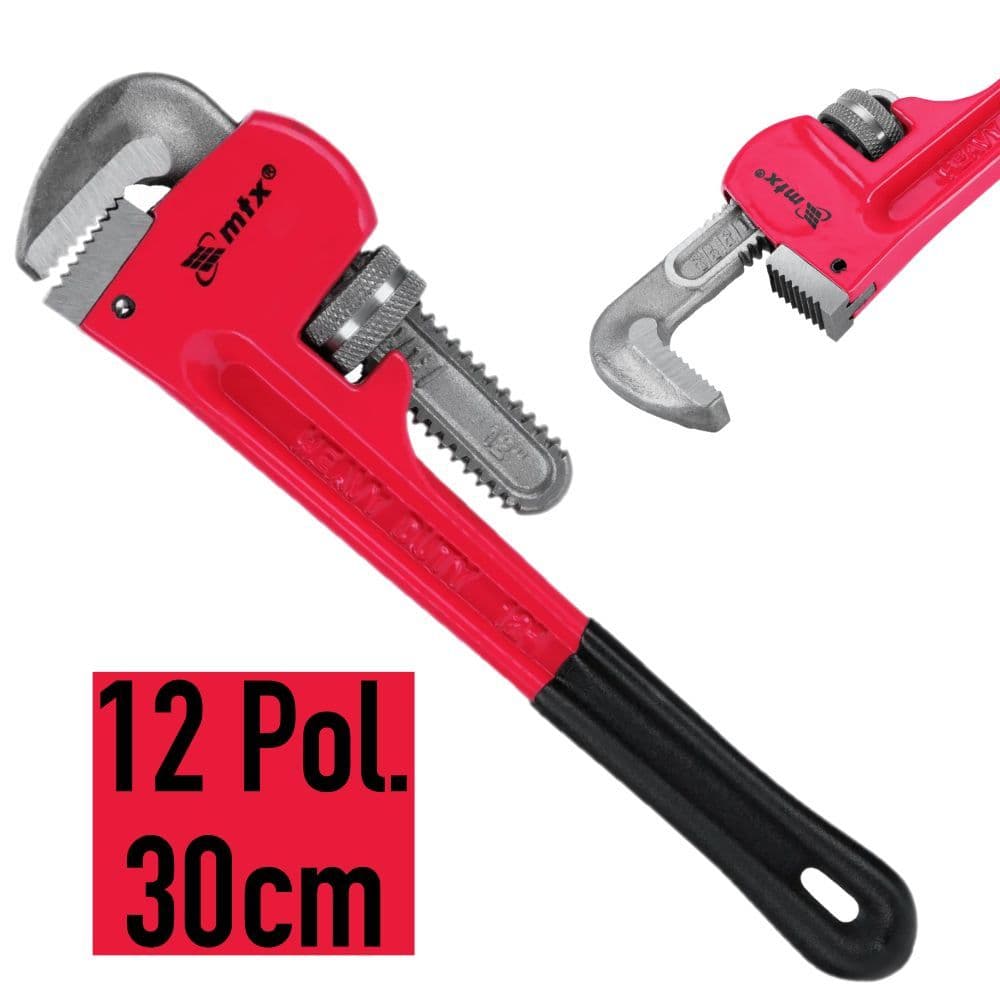 Chave Grifo Americana 12 Pol. Uso Industrial c/ Mordentes em Aco, 300 Mm MTX 1570355