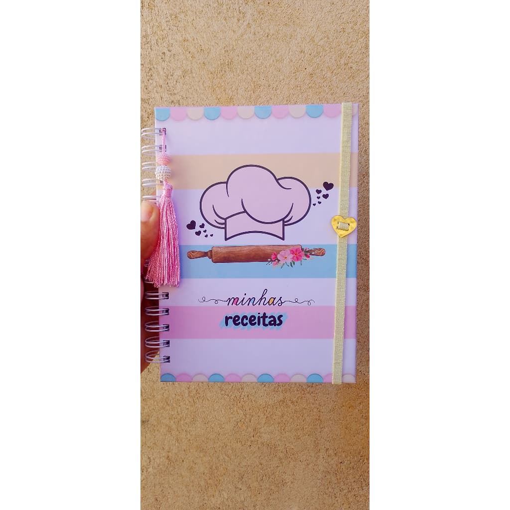 Caderno para Receitas Personalizado | Com Nome na Capa | Ideal para Presentear