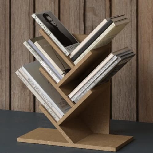 Livreiro Prateleira Em Mdf Cru Reforçada Suporte Decoração Organização Livros Cd Revistas Cadernos