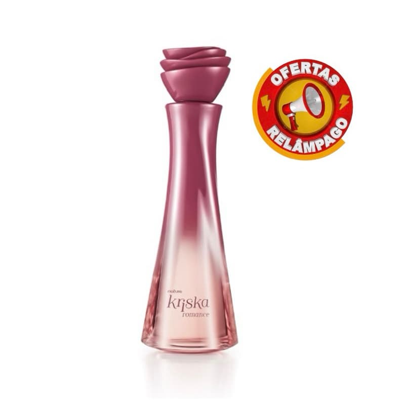 PERFUME KRISCA ROMANCE FEMININO 100ML | COLÔNIA DESODORANTE FLORAL DOCE ALTA FIXAÇÃO LONGA DURAÇÃO | ORIGINAL E LACRADO
