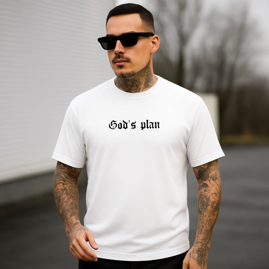 Camiseta Unissex Oversized Gods Plan - Planos de Deus