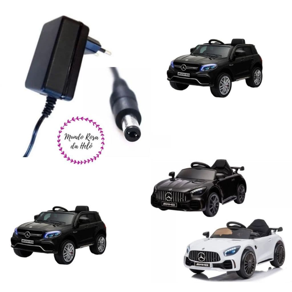 Carregador 12V Para Mini Carro Mercedes Elétrico Infantil Brink+ Plug P4, P8