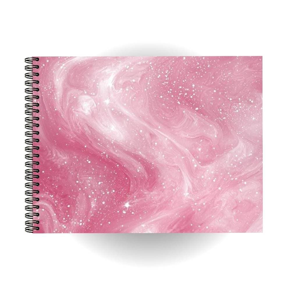 Caderno A4 para Desenhos – Estética Rosa e Capa Dura Sofisticada