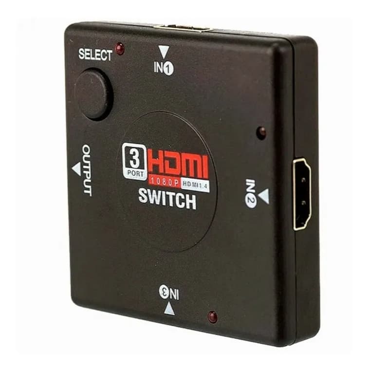 Switch Hdmi 3x1 Full Hd Dvd Sky Ps3 Ps4 Projetores TOMATE MTV-141