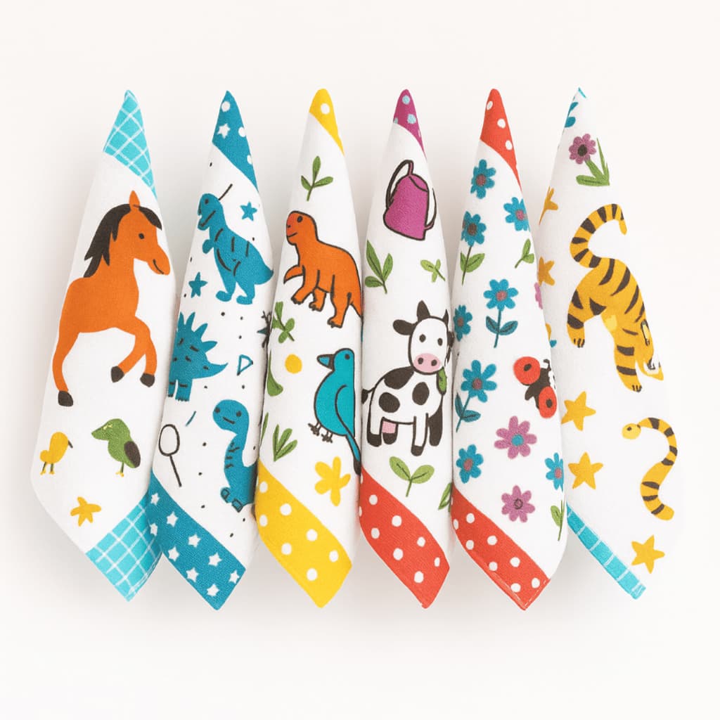 Kit 6 Panos de Copa Estampados em Algodão | Absorvente e Decorativo