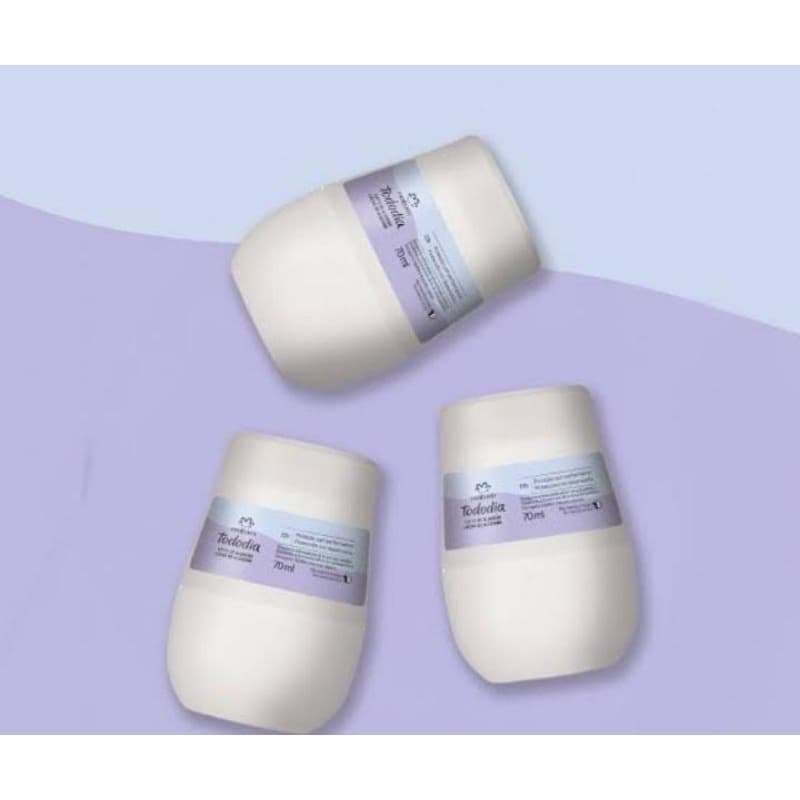 Kit com 3 Desodorante Rollon algodão Tododia - Natura