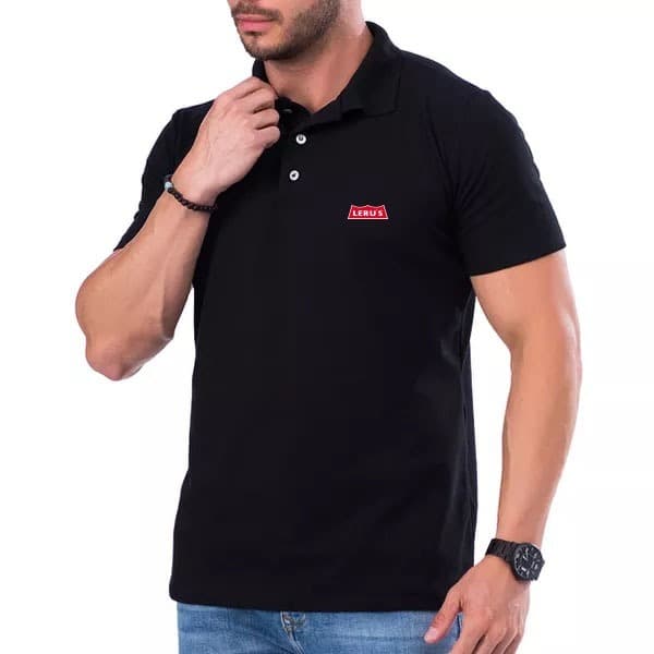 CAMISETA GOLA POLO MASCULINA BÁSICA ESTILO CONFORTO CASUAL PASSEIO TRABALHO