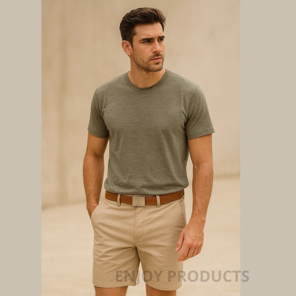 𝗞𝗜𝗧 𝗖𝗢𝗠 𝟯 𝗖𝗜𝗡𝗧𝗢𝗦  Luxo Masculino em Couro Ajustavél Elegante Fivela Militar