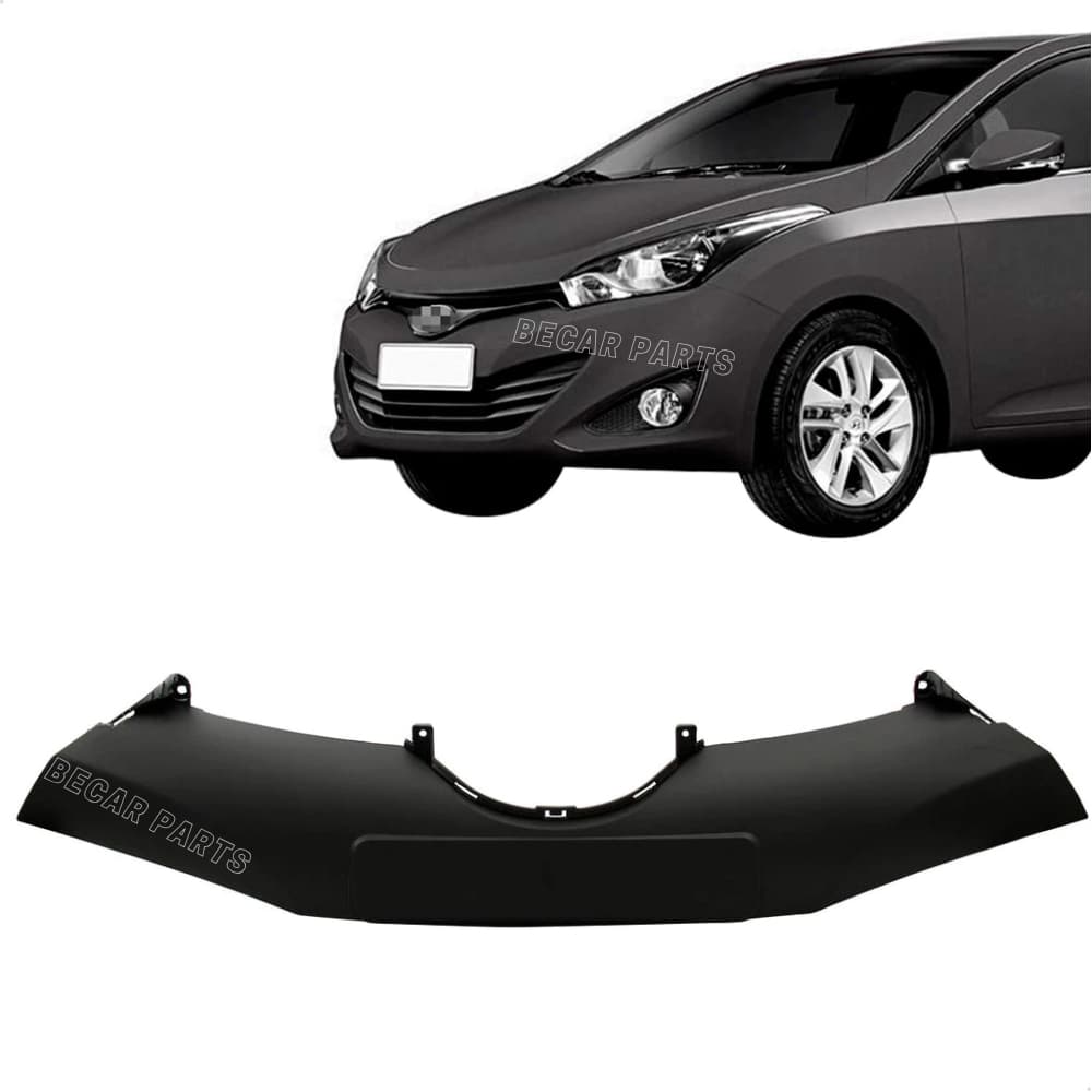 Aplique Placa Parachoque HB20 E HB20s  2013 2014 2015 Preto