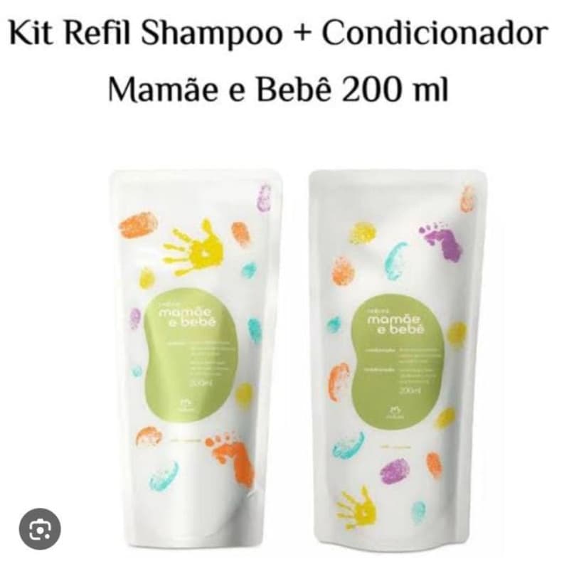 Kit Refis Shampoo + condicionador mamãe e bebê Natura