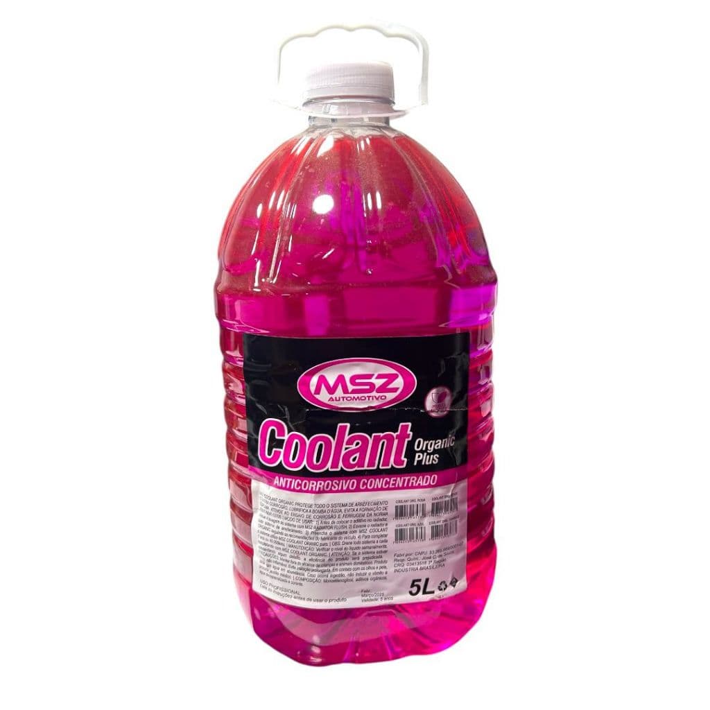Aditivo Radiador Rosa Msz Organico 05 Litros Concentrado