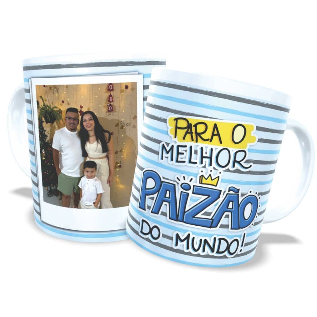 Caneca Personalizada Com foto e Nome Uso Exclusivo do Melhor Paizão pai presente ideal