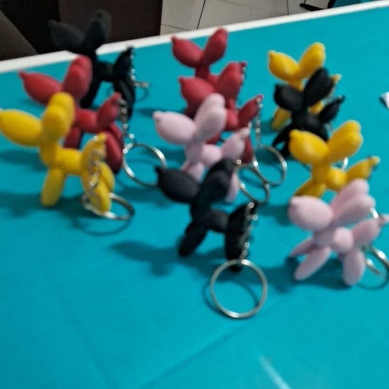Chaveiro balão cachorro 2 peças