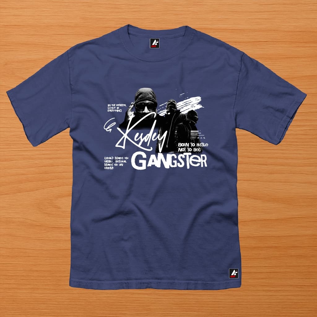 CAMISETAS T-SHIRT UNISSEX STREETWEAR KESDEY GANGSTER