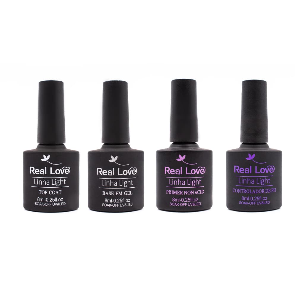 Kit Preparadores 4 Peças 8 ml Linha Light - Real Love