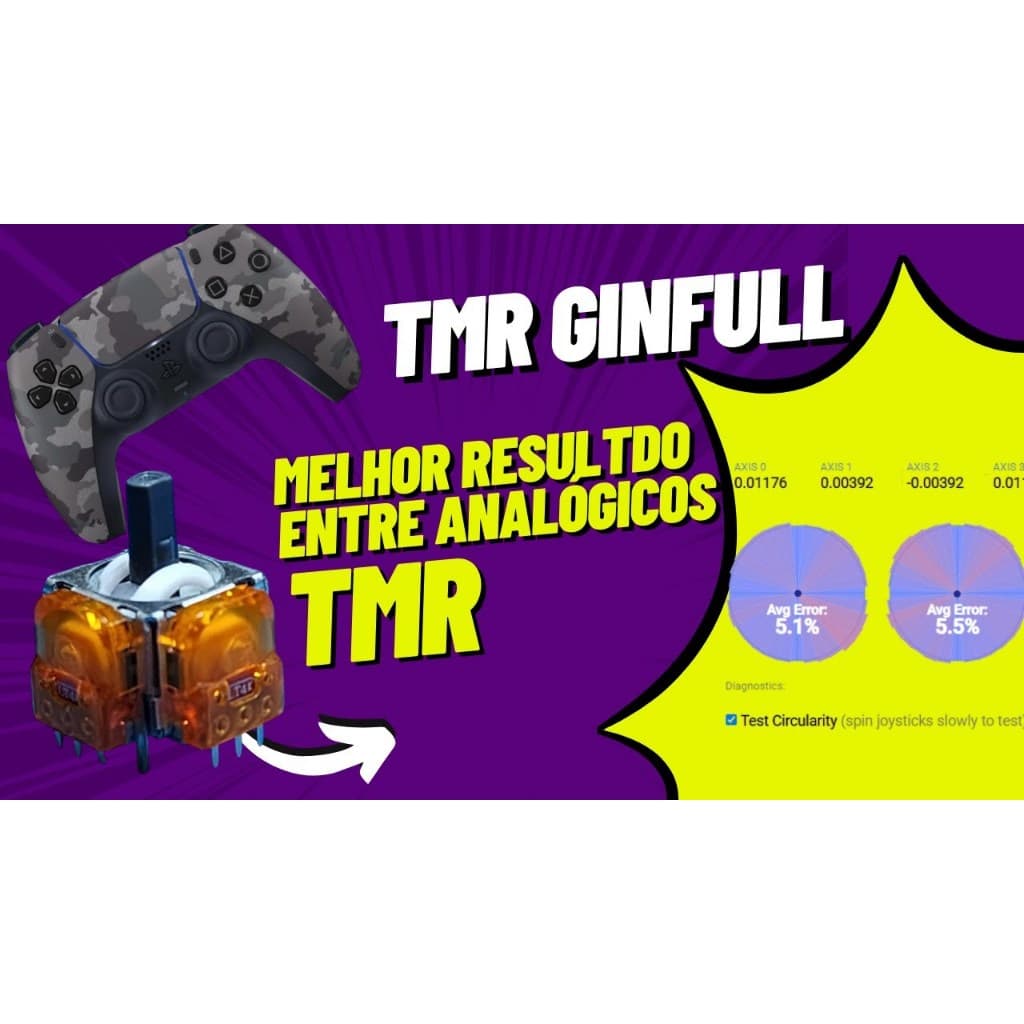 Par Analógicos TMR Ginfull para PS5