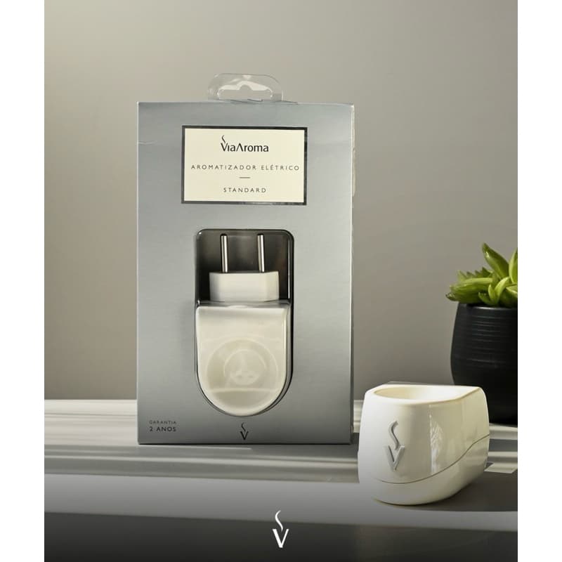 Difusor Aromatizador Elétrico de Plastico Original Bivolt Via Aroma para ambientes, escritórios,casa