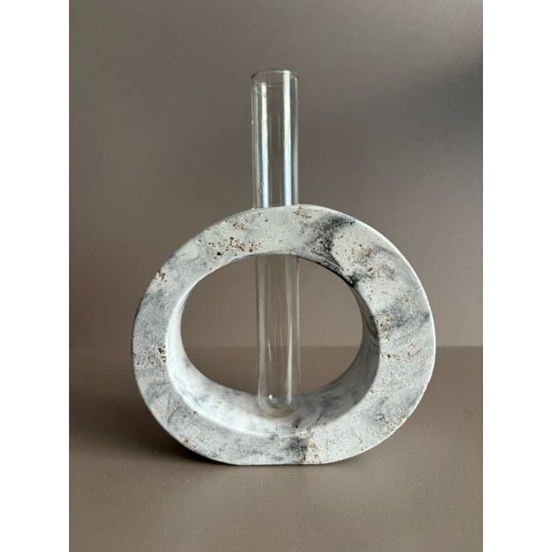 Vaso decorativo enfeite redondo - aesthetics boho minimalista com tubo