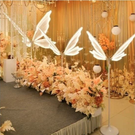 KIT Borboletas de LED 60cm Iluminação Decoração de Ambientes - F89