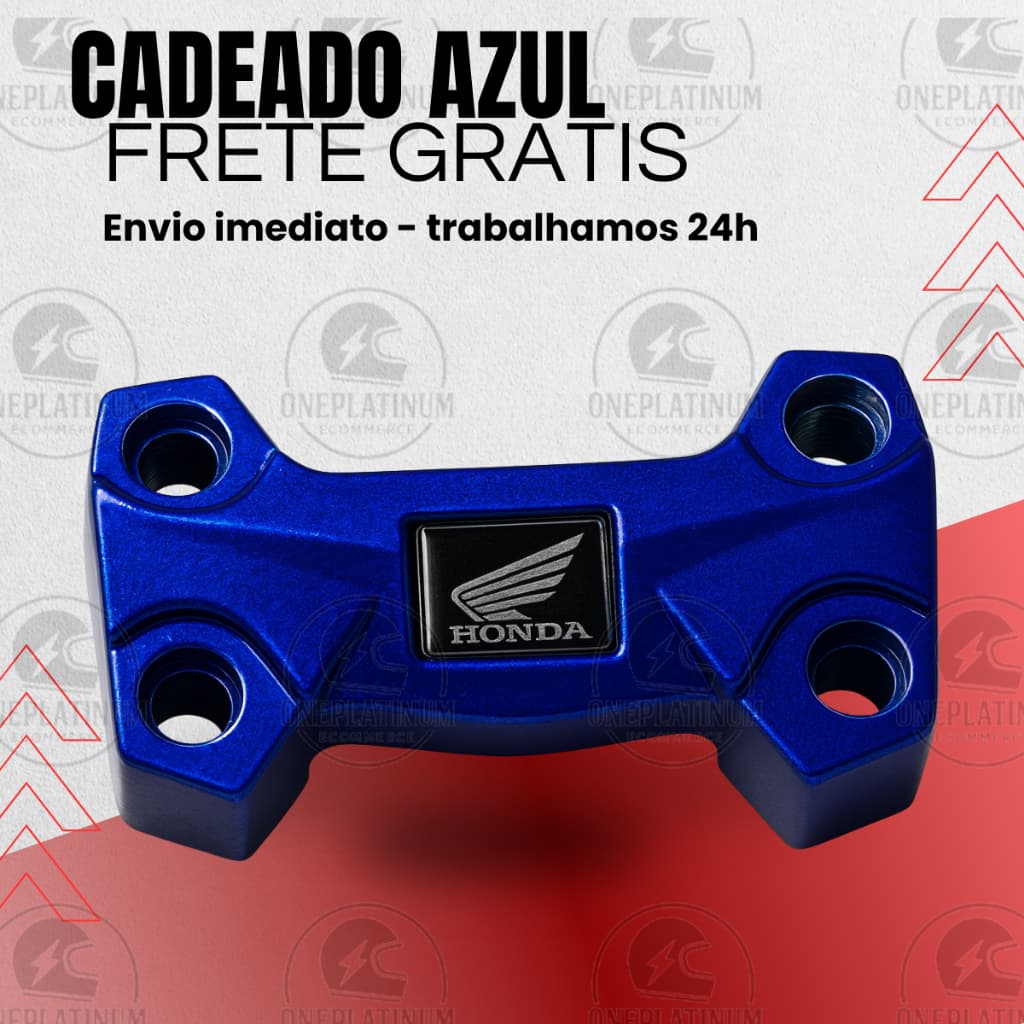 Cadeado Mesa Guidao Titan Fan Start Cg 150 160 Azul Modelo 2025 arrojado e esportivo Não enferruja