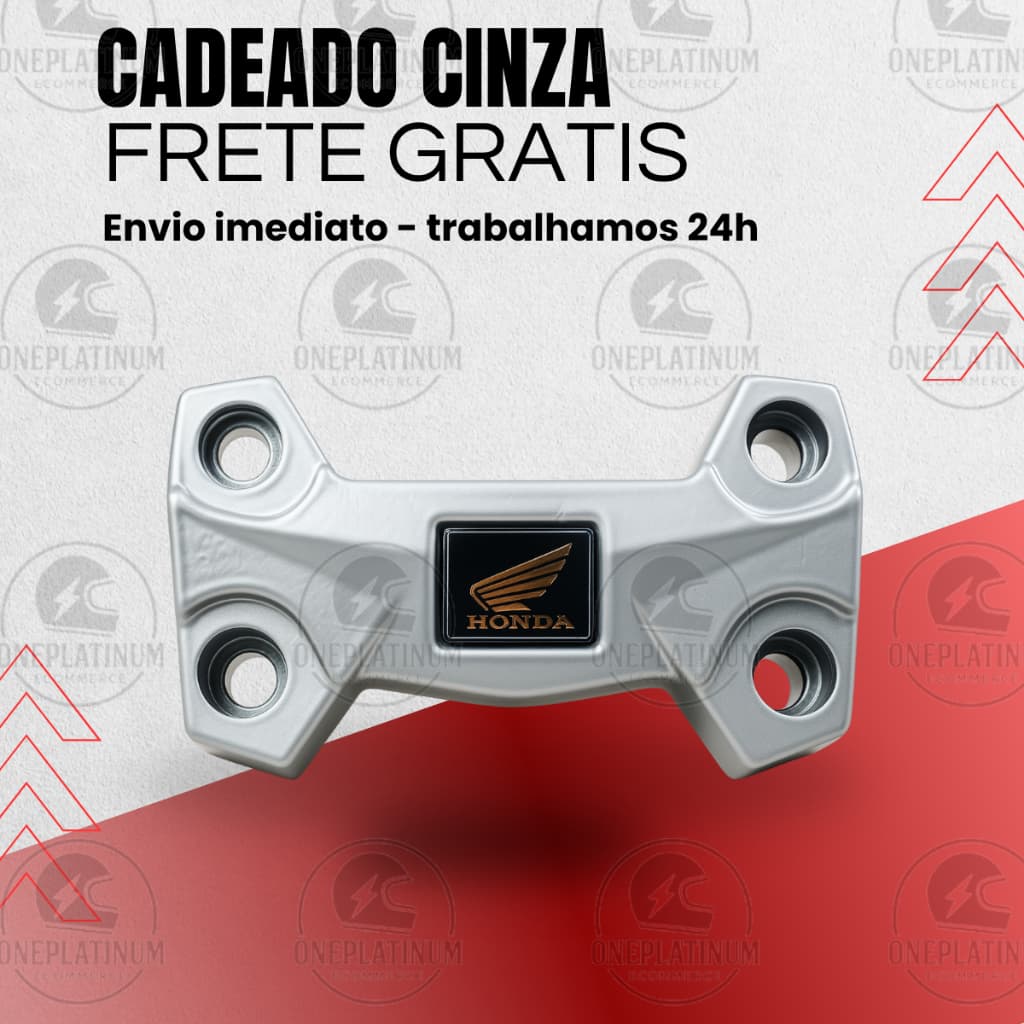 Cadeado Mesa Guidao Titan Fan Start Cg 150 160 Prata Modelo 2025 arrojado e esportivo Não enferruja