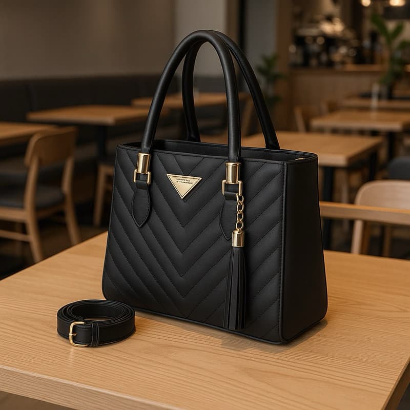 Bolsa Feminina Shopbag Bordada V Média Lançamento